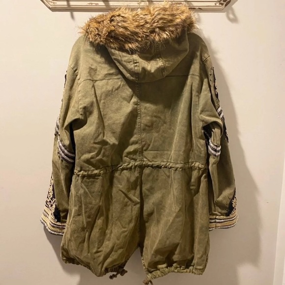 NWOT RARE! Free People Golden Quills Parka - Picture 11 of 14